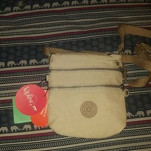 Kipling crossbody small beige bag